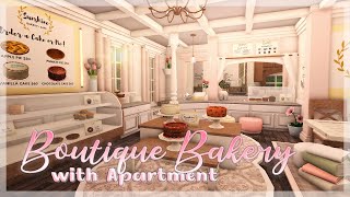 Blush Boutique Bakery amp Apartment  Bloxburg Speed Build [upl. by Phillipp]