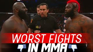 The Worst Fights In MMA [upl. by Ardnasirk]