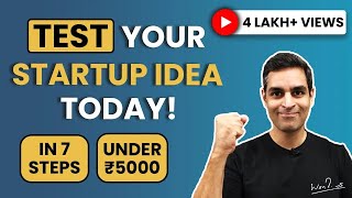 How to test your startup idea  Business Ideas for 2021  Ankur Warikoo Hindi [upl. by Richman817]