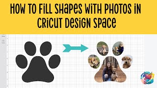 How to insert a photo into shapes in Cricut Design Space [upl. by Huntingdon]