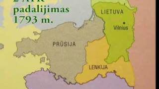 Lietuvos sienos 10092009  LDK žemėlapiai History and borders of Lithuania [upl. by Al]