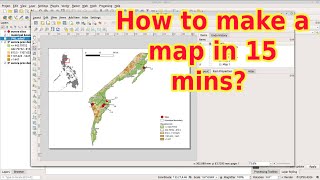 QGIS Part4  How to create your first map in 15 mins [upl. by Lyndell838]