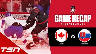 Canada vs Slovakia  2023 World Juniors Highlights [upl. by Joost676]