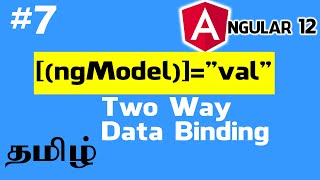 Angular in Tamil  7  Two Way Data binding  ngmodel [upl. by Graniela]