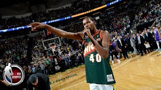 Kevin Durant returns to Seattle scores 26 in Golden State Warriors’ win  NBA Preseason Highlights [upl. by Badger756]