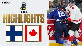 Finland vs Canada FULL HIGHLIGHTS  2024 World Junior Championship [upl. by Crescint]