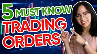 5 Types of ORDERS You Must Know For Trading [upl. by Airdnalahs]