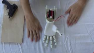 Assembly of 3D Printed Prosthetic Hand  From Thingiverse [upl. by Krenek954]