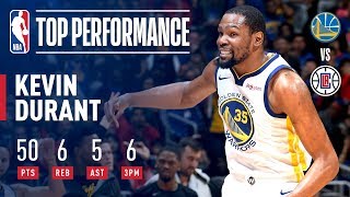 Kevin Durants EPIC 50 PointPerformance In Game 6  April 26 2019 [upl. by Acinehs]