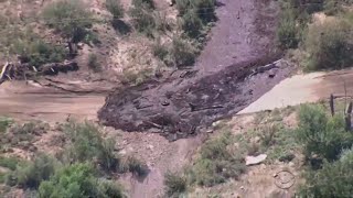 Flash floods tear across Arizona desert [upl. by Fidole]