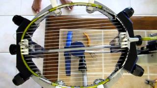 Badminton racket stringing video tutorial [upl. by Dnalyag902]