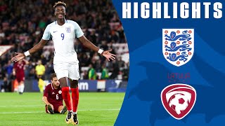 Tammy Abraham Goal amp Assist Helps England to Victory  England U21 30 Latvia ​ Official Highlights [upl. by Atteloc]