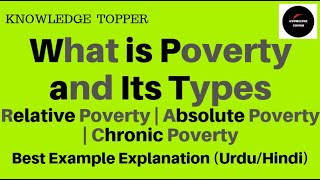 What is Poverty and its Types  Absolute Poverty and Relative Poverty  Chronic poverty [upl. by Lyon]