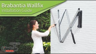 Brabantia Wallfix Clothesline Installation Guide [upl. by Sadnac]