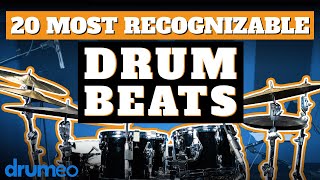 The 20 Most Recognizable Drum Beats [upl. by Welles791]