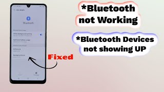 My Samsung Galaxy wont detect Bluetooth devices  Bluetooth Pairing issue [upl. by Lehteb]