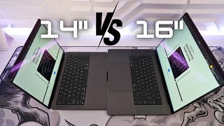 M3 14inch vs 16inch MacBook Pro [upl. by Otrebogir]