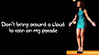 Glee  Dont Rain On My Parade Lyrics [upl. by Lebaron386]