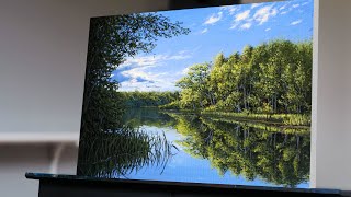 Painting a Realistic Landscape  Paint with Ryan [upl. by Annayi623]