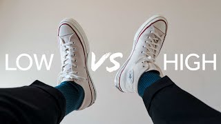 Converse Chuck Taylor High Top vs Low Top [upl. by Ardeahp]