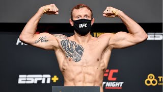 UFC Vegas 16 Hermansson vs Vettori  Weighin [upl. by Rhine10]