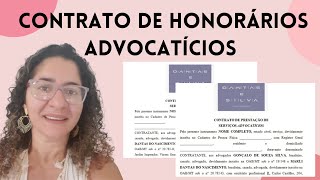 CONTRATO DE HONORÁRIOS ADVOCATÍCIOS [upl. by Yelram23]