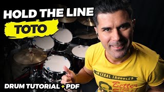 quotHold The Linequot TOTO Jeff Porcaro TUTORIAL [upl. by Evod]