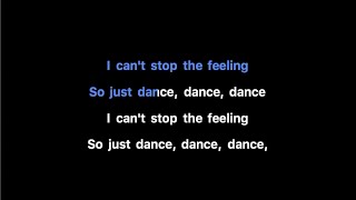 Justin Timberlake  CANT STOP THE FEELING Karaoke [upl. by Gusty]