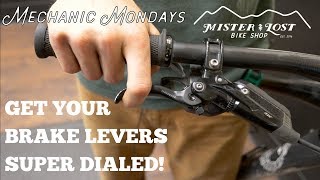 PRO TIP Get Your Brake Levers Super Dialed  Mechanic Mondays  EP2 [upl. by Gnahk517]