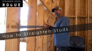 Framing Tip  How to Straighten Studs [upl. by Adlez]