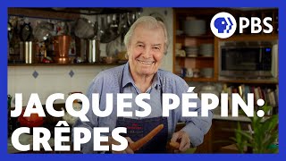 Jacques Pépin Makes His Famous Crêpes  American Masters At Home with Jacques Pépin  PBS [upl. by Ancilin128]