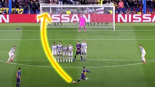 LEGENDARY LEO MESSI FREE KICKS 🐐 [upl. by Sulihpoeht726]