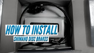 How to Install Shimano Disc Brakes Installing Shimano BLMT200 Hydraulic Disk Brakes 2020 [upl. by Ydissak]