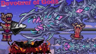 Terraria Calamity Mod guide  Devourer of Gods  Revengeance Mode  Mage loadout [upl. by Anamuj994]