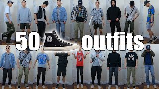 50 CONVERSE CHUCK 70 OUTFITS  STREETWEAR 2021 [upl. by Del]