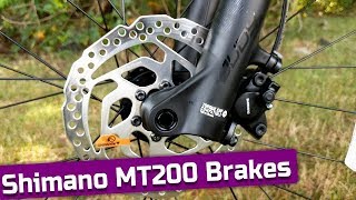 50 Shimano Hydraulic Disc Brake Alivio MT200 Brakes Feature Review and Weight [upl. by Feldstein818]