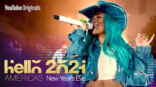 Karol G New Year’s Eve Performance  Hello 2021 Americas [upl. by Hildie]