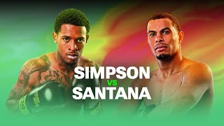 LORENZO SIMPSON VS RAIKO SANTANA  OVERTIME BOXING 8 FIGHT NIGHT LIVESTREAM [upl. by Allemahs]