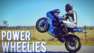 How To Power Wheelie a Motorcycle The Easiest Way [upl. by Anihtyc]