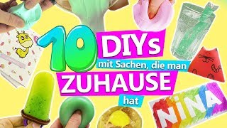 10 DIY IDEEN mit SACHEN die man ZUHAUSE hat  Ideen gegen Langeweile zuhause  DIY Club [upl. by Furiya]