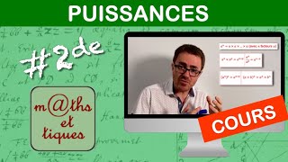 LE COURS  Les puissances  Seconde [upl. by Apur]