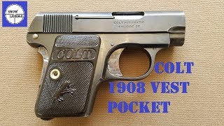 Colt 1908 Vest Pocket Hammerless  25 Auto [upl. by Ayikat]