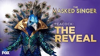 The Peacock Is Revealed  Season 1 Ep 10  THE MASKED SINGER [upl. by Ecnadnac]