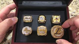 Los Angeles Lakers Replica Championship Ring Collection Modern Era 20002002 20092010 2020 [upl. by Old]