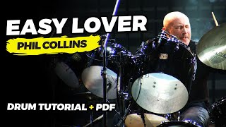 Easy Lover  Drum Tutorial  PDF  PBailey  Phil Collins [upl. by Davidoff]