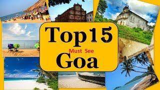 Goa Tourism  Famous 10 Places to Visit in Goa Tour [upl. by Frost]