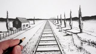 How To Draw Using 1Point Perspective [upl. by Collimore]