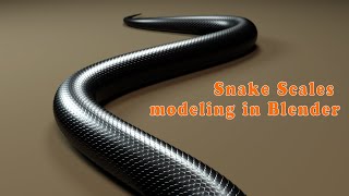 Realistic Snake Scales Modelinguse curve and array addon in Blender 293 [upl. by Hovey]