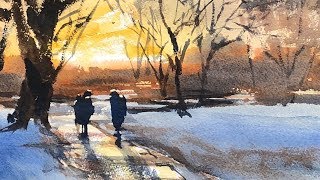 Advancing with Watercolor Unity quotWinter Thawquot [upl. by Chuck]