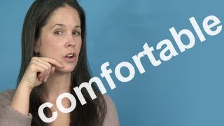 How to Pronounce COMFORTABLE  AMERICAN ENGLISH PRONUNCIATION [upl. by Iek]